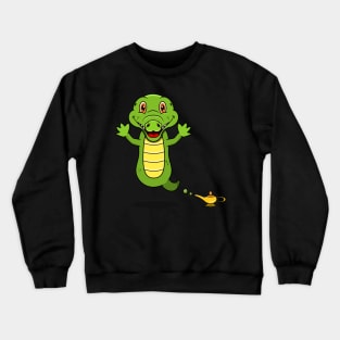 Cute Crocodile Ghost and Flying Crewneck Sweatshirt